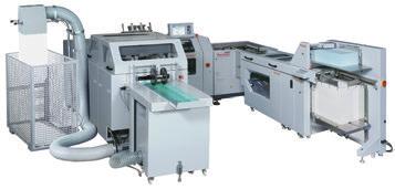 The VAC series collator can be connected in line, for processing of conventional offset printed work. * Note: The HOF-400 cannot be connected to the VAC-80S.
