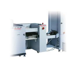 Options StitchLiner5 / StitchLiner MarkIII Bypass Stacker ST-40 Simple and Quick Changeover User Friendliness Bookletmaking, reject function and offset or straight stacking can be selected at the