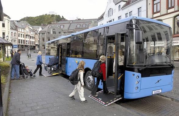 Accessible bus, Norway Financial issue: reduced