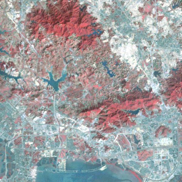 Zone, China (RGB=432) Landsat 5 TM image on Dec 30,