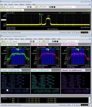 Satellite Signal Monitoring Power spectrum & digital demodulation measurements Multiple simultaneous measurements Wideband spectrum measurement - Broad band power