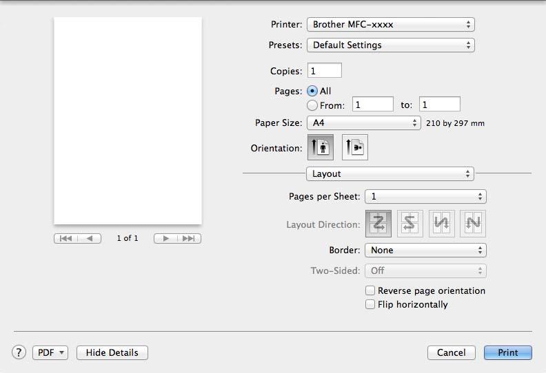 Imprimarea şi trimiterea şi primirea faxurilor Aspect 6 6 Pages per Sheet (Pagini per coală) Selectarea Pages per Sheet (Pagini per coală) poate reduce dimensiunile imaginii unei pagini pentru a