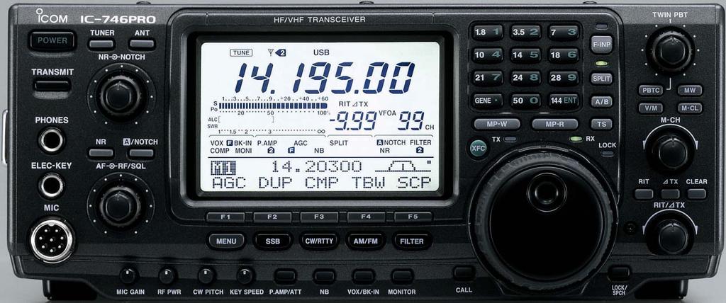 455kHz 36kHz A/D DET D/A AF 3Lo AGC D/A Manual NOTCH IF Filter AGC DSP 32-bit Floating-Point DSP with 24-bit AD/DA converter 51 types of passband width, soft and sharp filter shapes Baudot RTTY