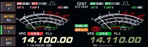 5 FUNCTIONS FOR RECEIVE Dualwatch operation Dualwatch monitors 2 frequencies simultaneously.