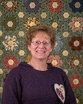 Mary K. She started quilting when the Air Force sent her to school in Florida.