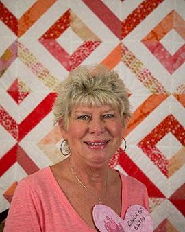 She attended the same church as another Quilt Guild member and showed interest in quilting.