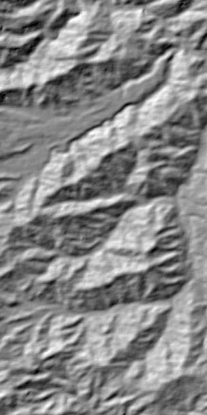 Horizontal resolution estimation Fig. 8 shows the shaded relief images of GDEM versions 1 and 2 over the same area.