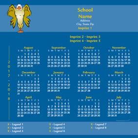 MAGNET size reference 5.5" x 8.5" M-10415 Get your Calendar in the size you need!