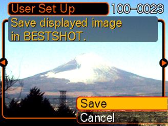 Creating Your Own BESTSHOT Setup You can use the procedure below to save the setup of an image you recorded for later recall when you need it again.
