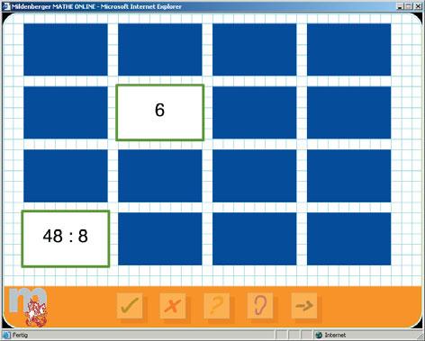 solutions Multiplication and division Exercise 4 Memory game two multiplication problems have the same