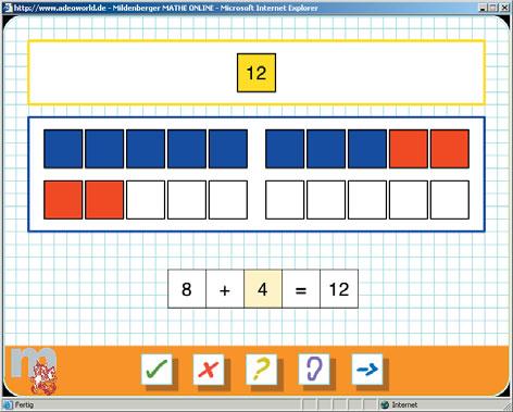 Calculating with the 20 chart Exercise 3 (continued) Tip: Click on the tiles to make them