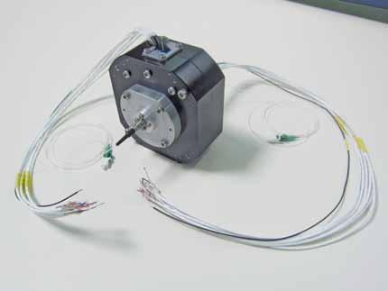 In this system, the optical channel was highly integrated into the DC power module, resulting in an extremely compact form factor with permissible rotational speeds