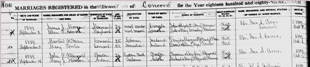 Vital records - marriages 1870 census Naming patterns 1 st son paternal grandfather 1 st daughter paternal grandmother
