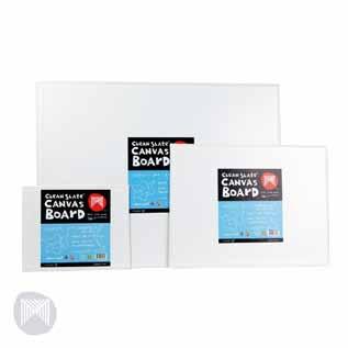 Micador Clean Slate Canvas Board Double primed and made from pure cotton fabric, Micador canvas boards are perfect for a range of painting mediums and projects. Keen surface texture.