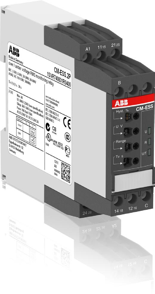Data sheet Voltage monitoring relays CM-ESS.2 For single-phase AC/DC voltages The CM-ESS.