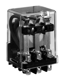 General Purpose Relay MJN Relay with Plug-in Termination, available in SPDT, DPDT or 3PDT models Rugged power driver offers superior 3/16 through-air and 3/8 over-surface spacing Interlocked frame