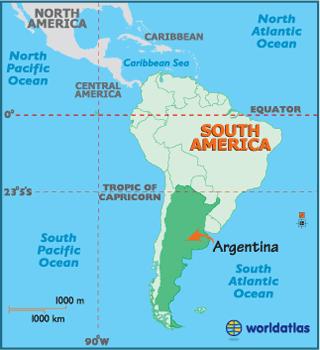 The population of Argentina is,, people and Argentina is,, square miles.