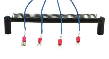 Black FS156-C Fanning strip with 76 spaces for wires up to 18 AWG. 12.1 long and 0.31 tall.