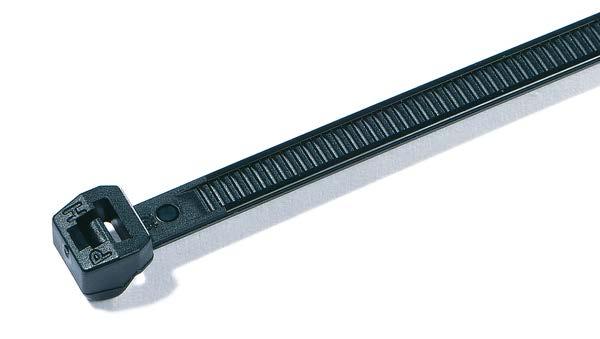 Specialist cable ties Specialist cable ties Hellermann Tyton Outside serrated cable ties - Polyamide 66 (PA66HS) The ever increasing demands within the mass transit, automotive and data cable