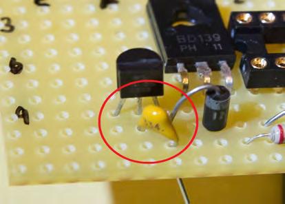 Step 21 - Add capacitor 330nF Add
