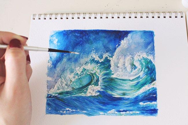 HOW TO CREATE CRASHING WAVES The majestic and tumultuous energy of the ocean s waves has captured the attention of artists canvases for centuries.