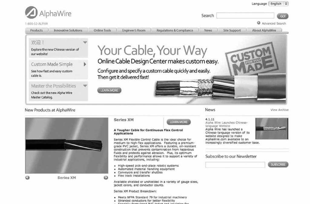 Make AlphaWire.com your destination for all your cabling needs!