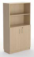 7 Tambour Unit The single door tambour unit comes with a 2mm top, a 2mm edge and an 18mm carcass. They come with solid 16mm backs with an adjustable shelf.