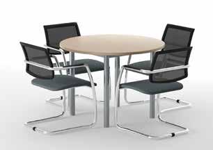 FAX 020 824 762 Tubular Leg Conference Tables The tables come with a 2mm top and a 2mm resistant. The tubular legs are 0mm diameter powder coated metal.