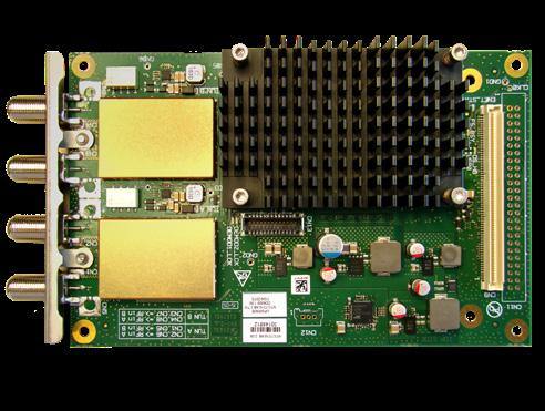 DVB-DSNG, DVB-S2 and DVB-S2X standards Up to 72 Mbaud The OD6000 Satellite Demodulator Board provides the OEM integrator a smooth upgrade path to the DVB- S2X standard starting as a drop-in