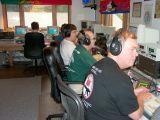 In a contest, an amateur radio station, which may be operated by an individual or a team that seeks to contact as many other amateur radio stations as possible in a given period of time and exchange