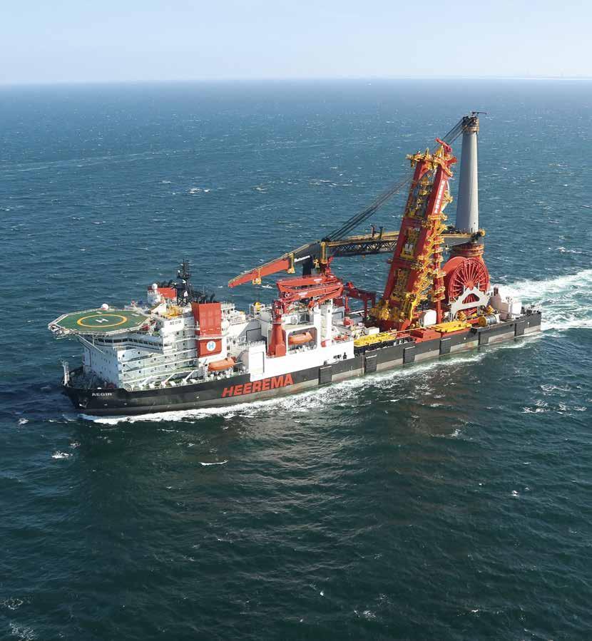 This allows for large flexibility and cost efficiency as one vessel is capable of operations in most water depths and is equipped with the most