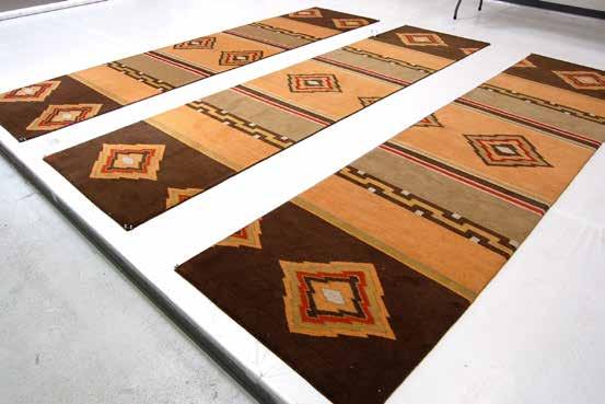 Curling sides or edges are a common problem for oriental rugs as most rugs spend their life rolled up in one