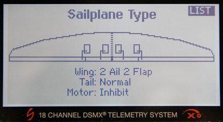 Part 2 System Setup The SYSTEM SETUP portion of the guide may not need any modification if you have a six-servo sailplane. If the default setting are acceptable, you may move directly to Part Three.
