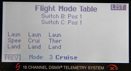 If you wish to change the flight mode name, scroll over the name you want to change and click. This will take you to the EDIT FLIGHT MODE NAME page.