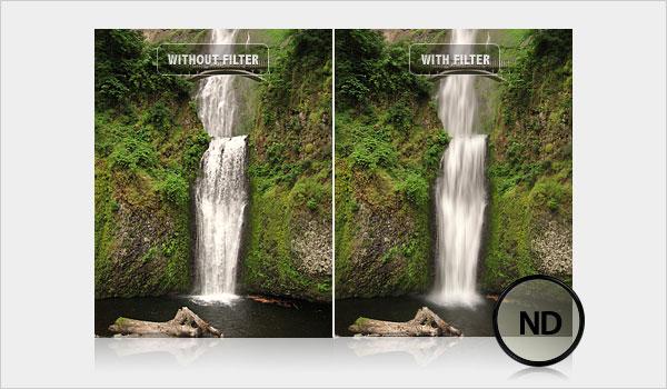 Neutral Density Filter This filter uniformly reduces the amount of light