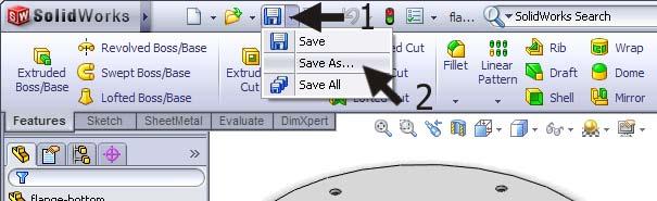 2. Click on Save. You have renamed the file now and we will continue to work in it. Tip! Configuration of Copy?