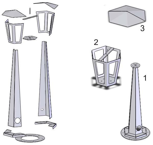 GARDEN LIGHT In this tutorial we will create a garden light. It is completely built from sheetmetal. In Tutorial 4 (candlestick) you learned how to shape sheetmetal in SolidWorks.