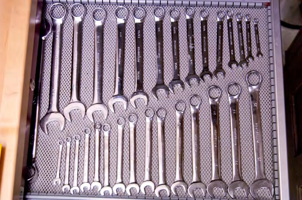 Box wrenches.