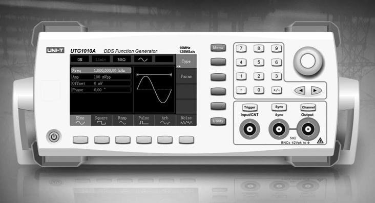 2.2 Introduction of Panels and Keys 2.2.1 Front Panel Function/arbitrary waveform generator provides users with a simple, intuitive, and easy to operate front panel.