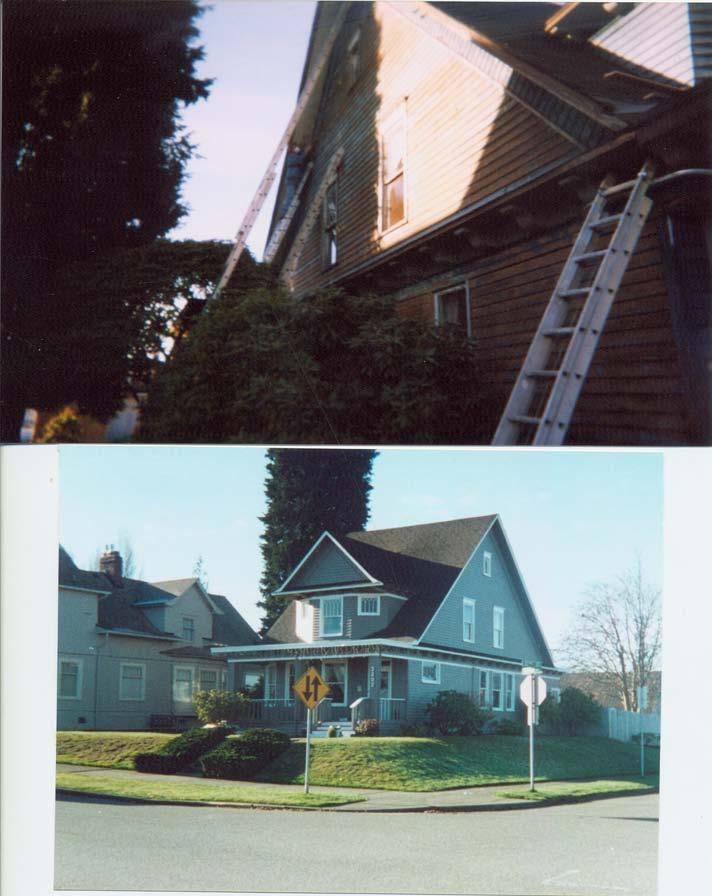 Historic Home ~ Everett, Washington, Page 2 of 2 Top Photo: Picture shows extensive stripping. (This work was done prior to EPA lead paint laws.