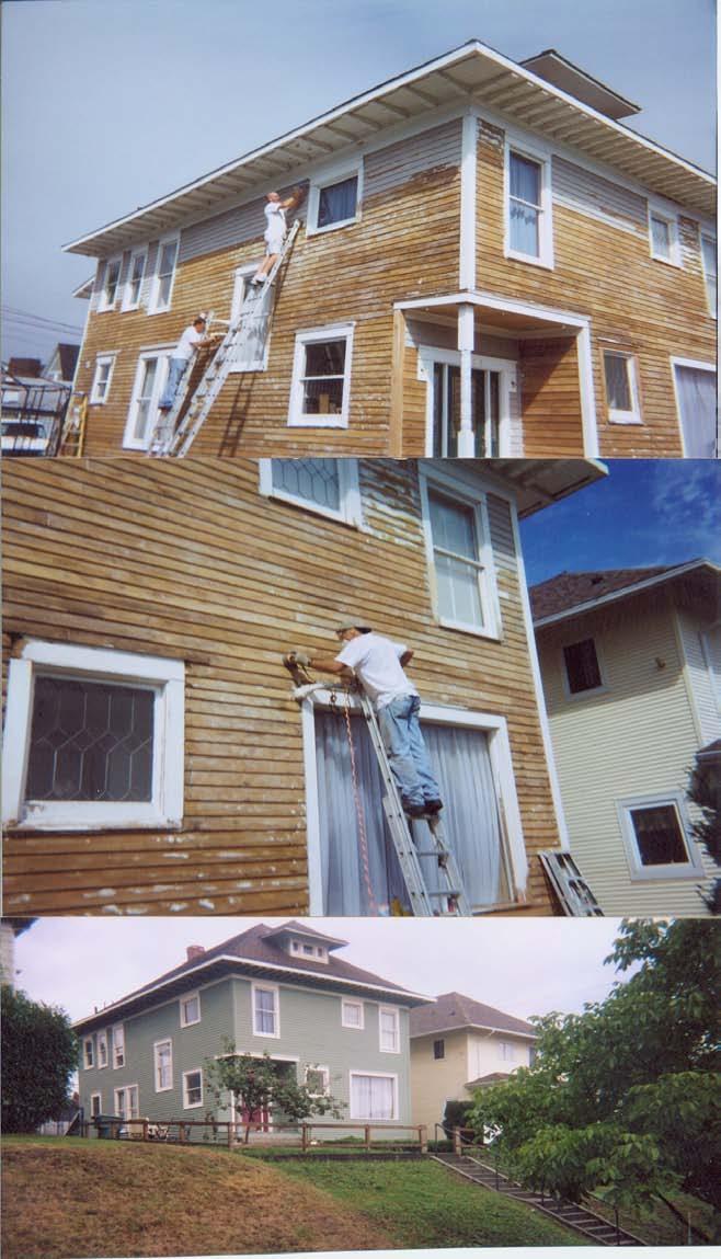 North Everett, Washington This home presented with multiple problems - previously it had been painted repeatedly, a couple years apart without proper prep work.