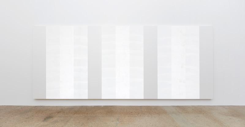 Mary Corse: A Survey in Light Mary Corse, Untitled (White Multiple Inner Band), 2003, glass microspheres and acrylic on canvas, 96 x 240 inches.