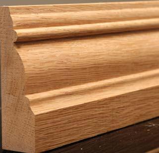 *Bespoke machining and finishing is available to order. Minimum quantities may apply. Twintrim oak architrave / Classic A high quality architrave in a classic profile style.