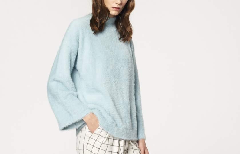 fluffy jumper with