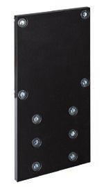 Material: Black powder-coated steel Includes: Complete with fastenings Material: Black powder-coated steel Includes: Complete with fastenings [mm] Heavy duty profiles Functional profiles