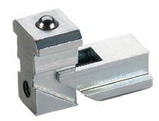 Face-to-face and parallel connections Keyed clamp connector -P- Connecting plate For parallel flange mounting of profiles No profile machining necessary For the flange connection of profile ends For