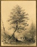 Louis-Jacques-Mandé Daguerre Promenade dans les Pins (Walk in the Pines) ca. 1830s Drawing, 9.3 x 7.1 cm. Textbook title = Seizing the Light Why this phrase?