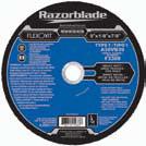 applications where getting the job done fast is the priority, the extra thin (.040 ) Razorblade EZ wheel delivers the fastest cutting action in the Razorblade product line.