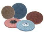 Surface Conditioning Discs - Vertical Shaft COARSE: Brown - MEDIUM: Maroon - FINE: Blue - Ideal for deburring, cleaning, blending and polishing. BLENDING & FINISHING Vertical Shaft Dia.