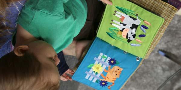 Fabric Storybook Create a soft, embroidered gift for your little ones! Use favorite fabrics, alphabets, and designs to publish your own embroidered page-turner with this project tutorial.